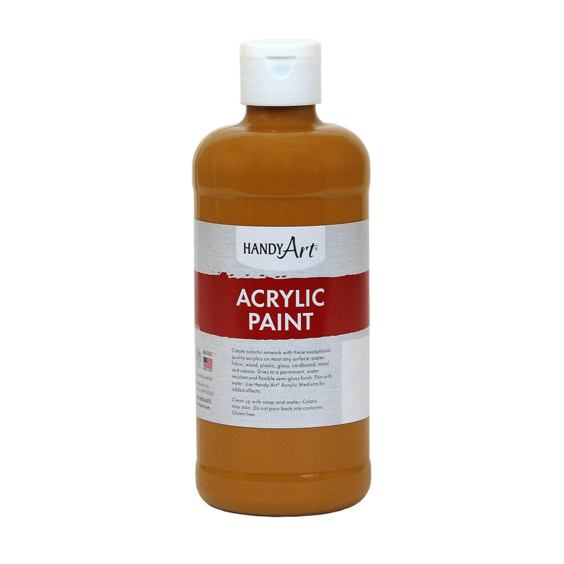 (3 Ea) Acrylic Paint 16 Oz Raw Sienna