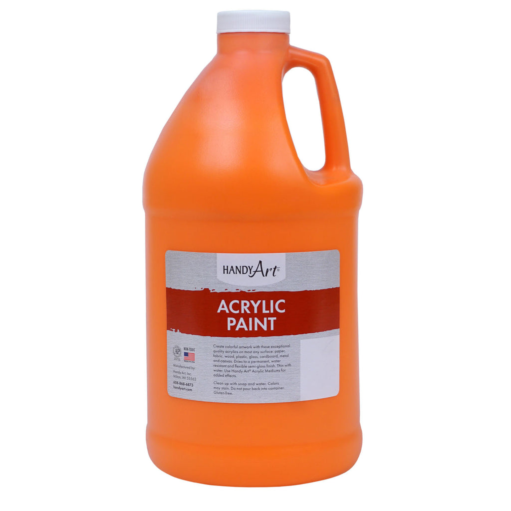 Acrylc Paint Hlf Gallon Chrome Orng