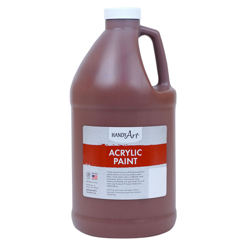 Paint Half Gallon Burnt Sienna Acrylic