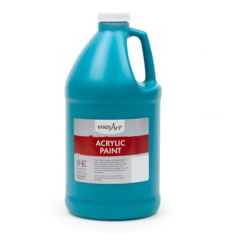 Turquoise Acrylic Paint Half Gallon