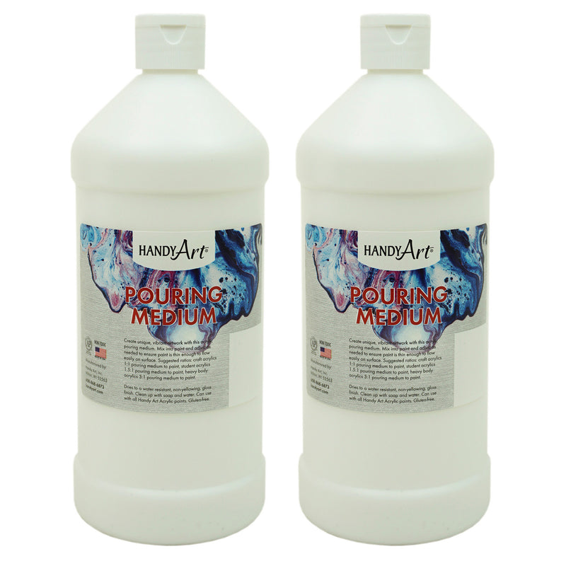 (2 Ea) Handy Art Pourng Medium 32oz