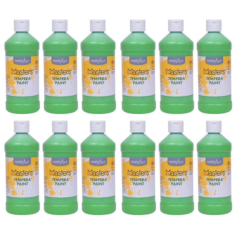 (12 Ea) Tempera Paint Pint Light Green