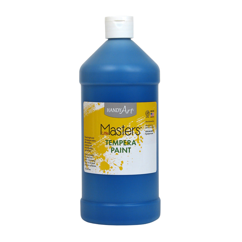 (6 Ea) Little Masters Blue 32oz Tempera Paint