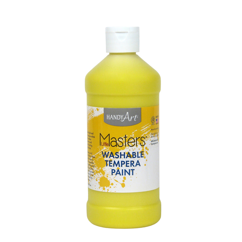 (6 Ea) Little Masters Yellow 16oz Washable Paint