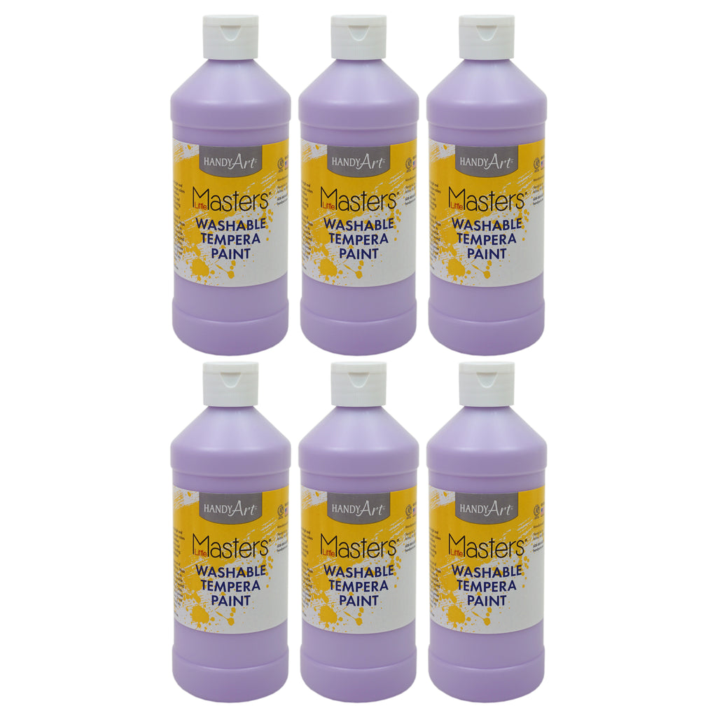 (6 Ea) Lt Purpl Wash Tempera Paint