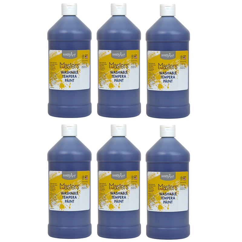 (6 Ea) Little Masters Violet 32oz Washable Paint