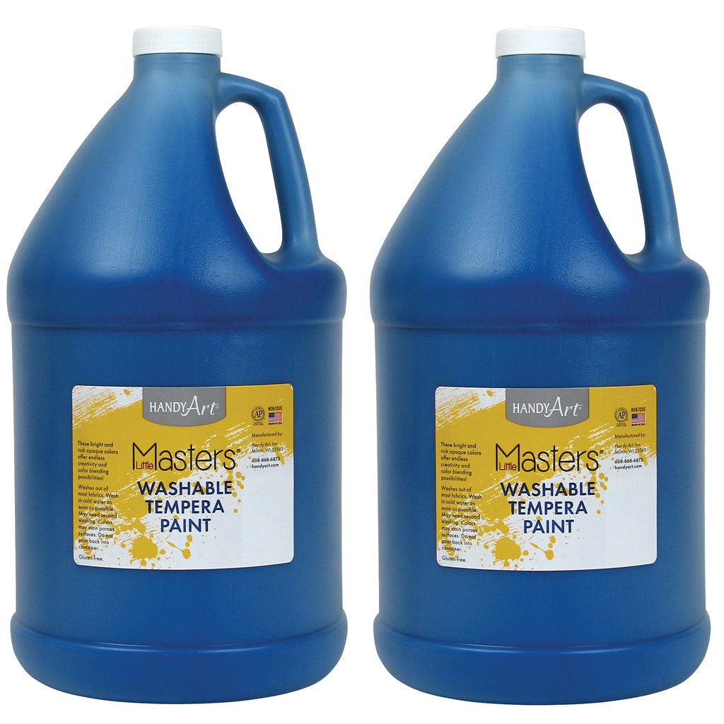 (2 Ea) Little Masters Blue 128oz Washable Paint