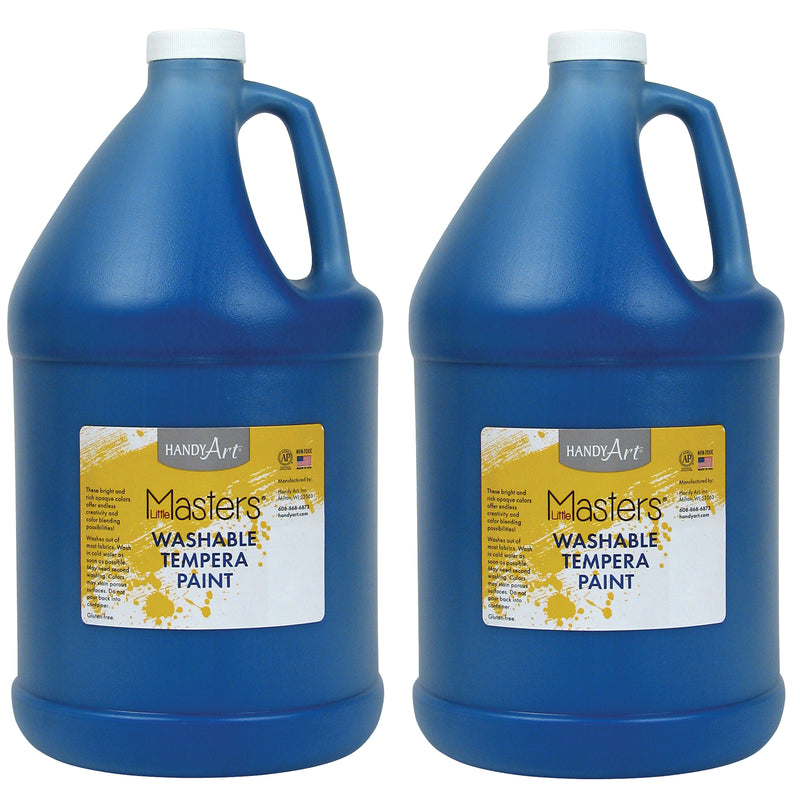 (2 Ea) Little Masters Blue 128oz Washable Paint