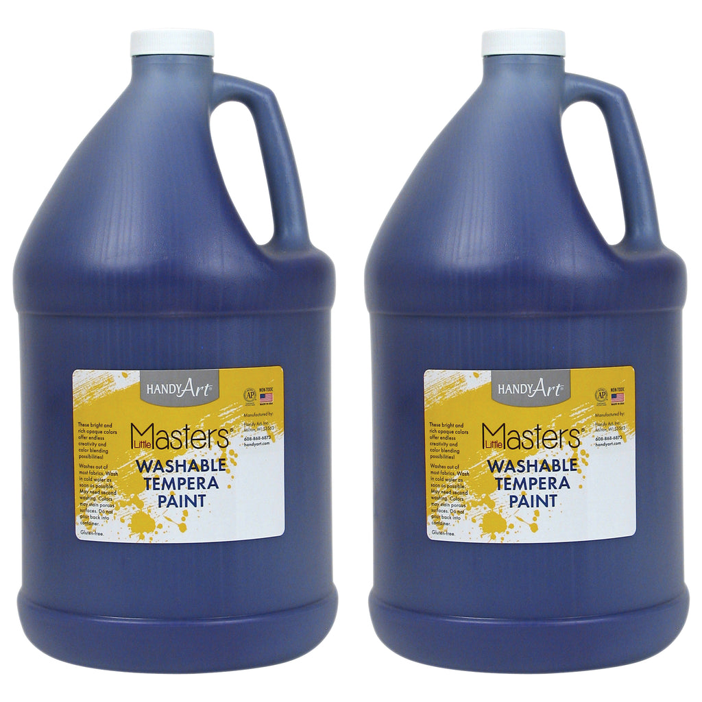 (2 Ea) Little Masters Violet 128oz Washable Paint