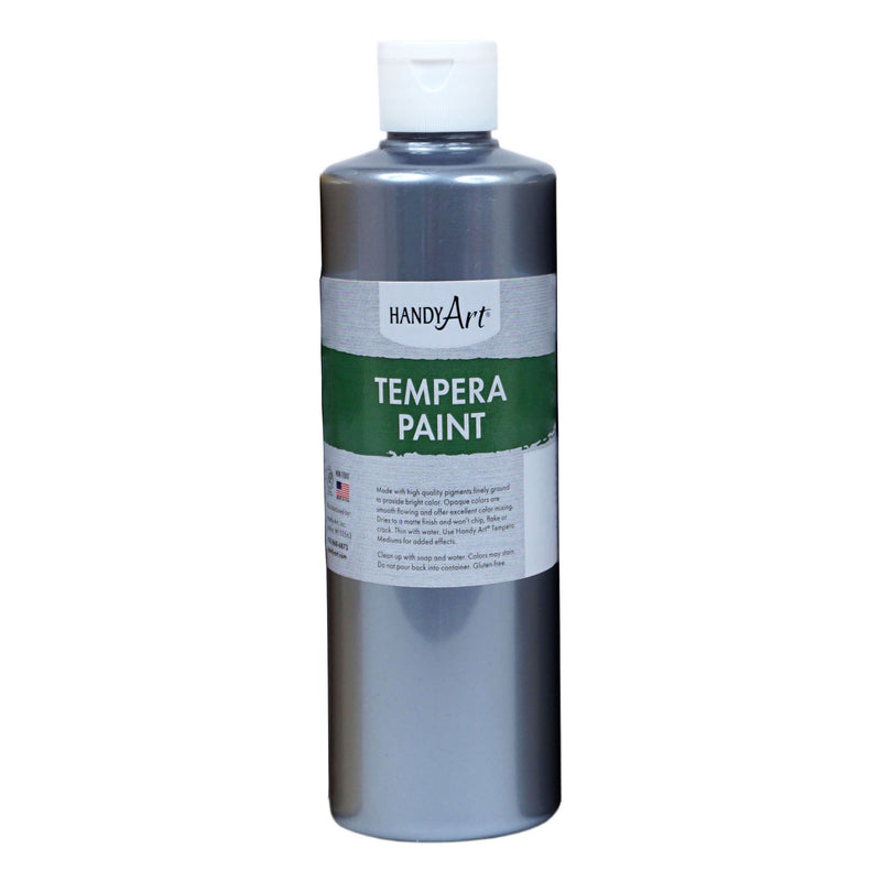 (3 Ea) 16oz Metallc Svr Tempera Pnt