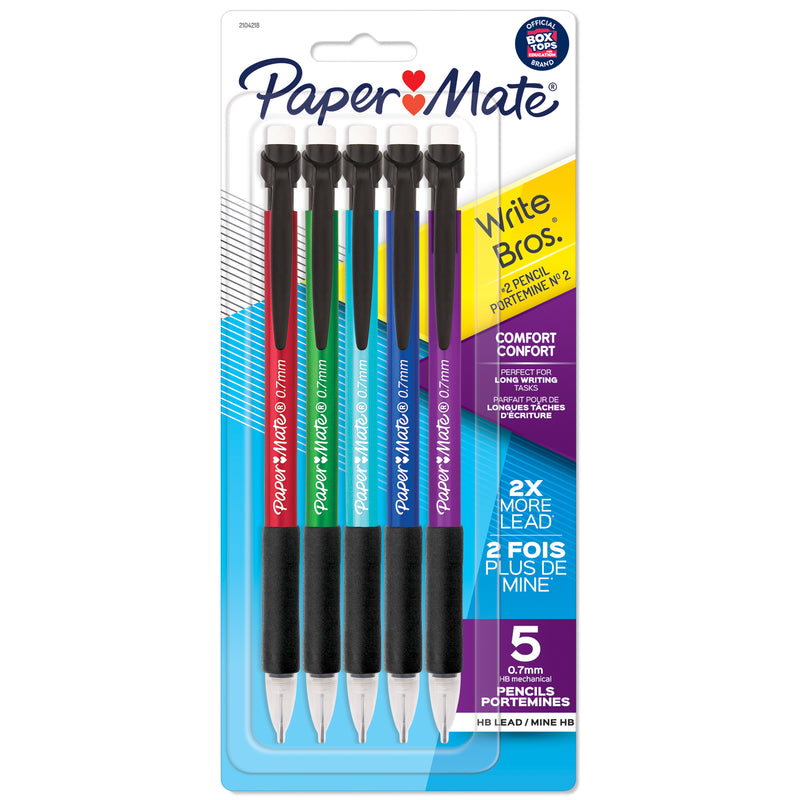 (12 Pk) Comfort Mech Pencl Asst 5ct 0.7mm