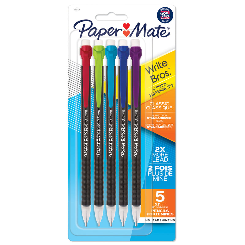 (12 Pk) Mechanical Pencil Asst 5ct 0.7mm