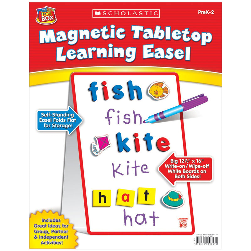 Little Red Tool Box Magnetic Tabletop Learning Easel