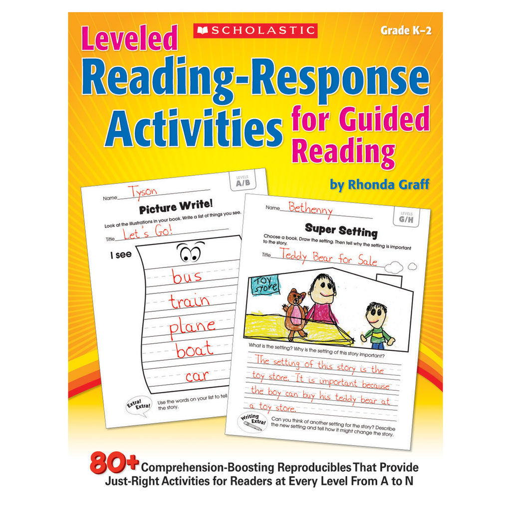 Leveled Reading Response Activities For Guided Reading