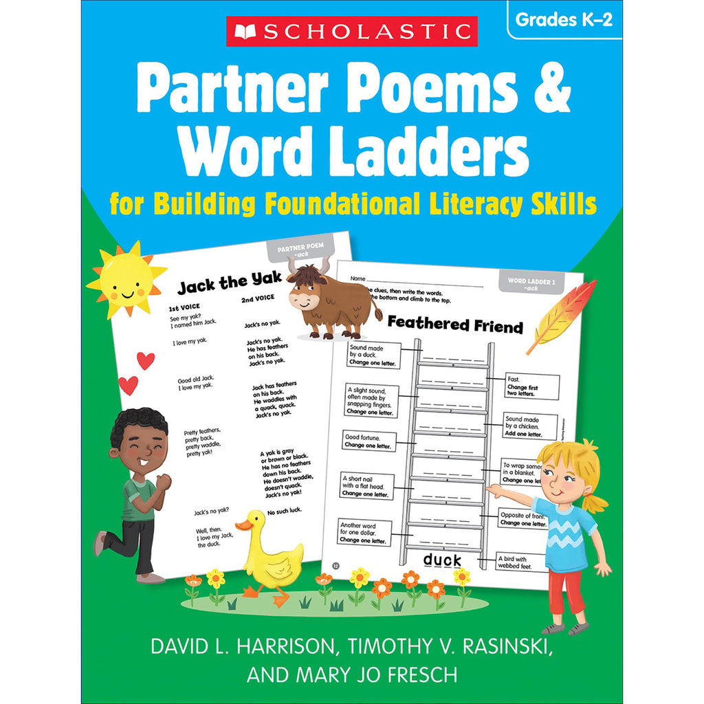 Partner Poems & Word Ladders for Building Foundational Literacy Skills: Grades K–2