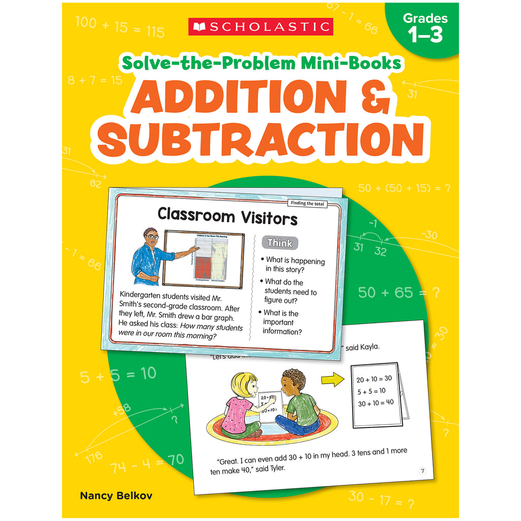 Add & Subtract Solve The Problem Mini Books