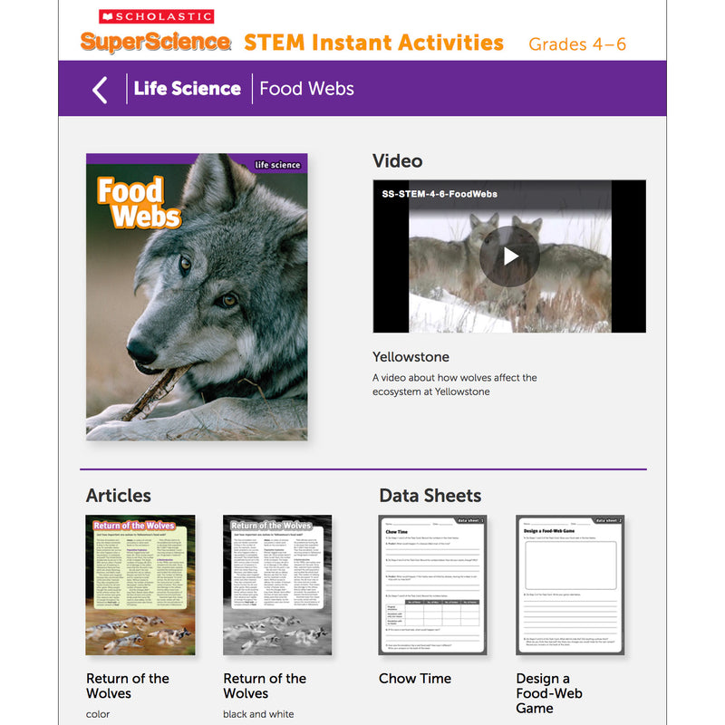 Superscience Gr 4-6 Stem Instant Activities