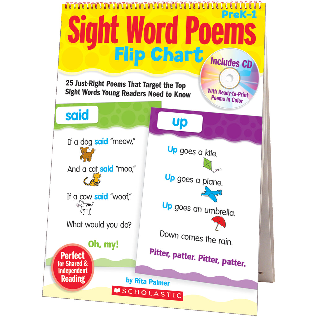 Sight Word Poems Flip Chart