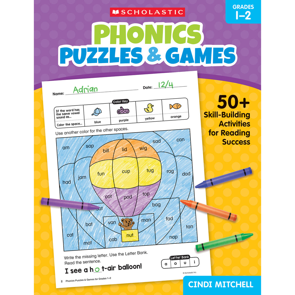 Phonics Puzzles & Games Gr 1-2