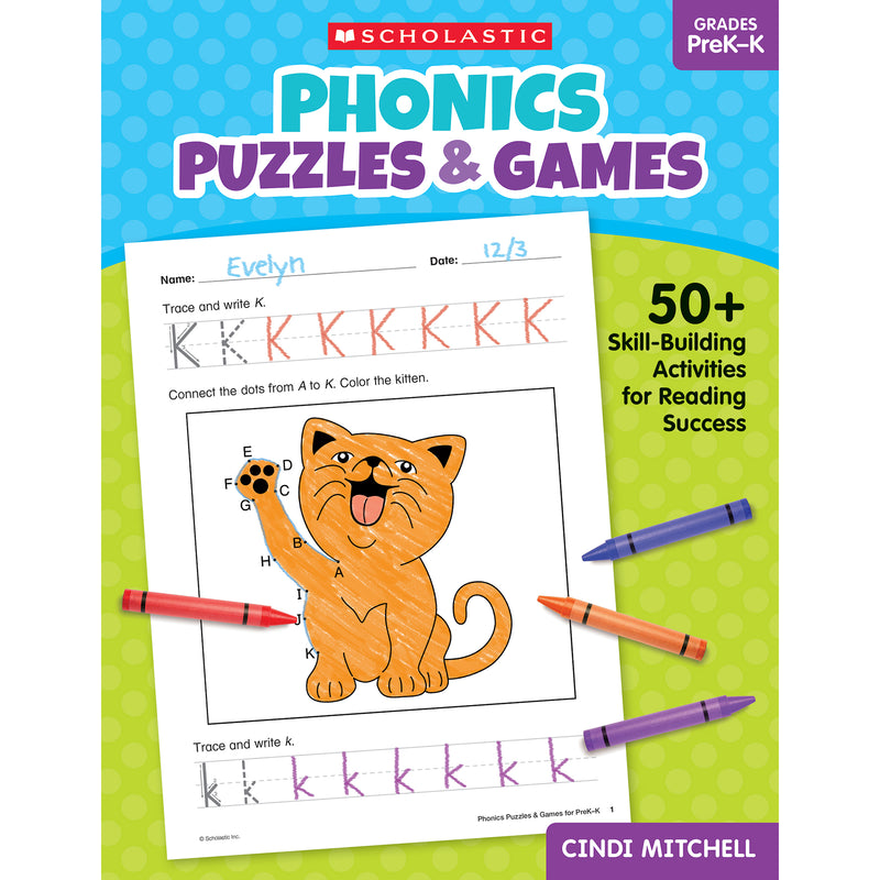 Phonics Puzzles & Games Gr Prek-k