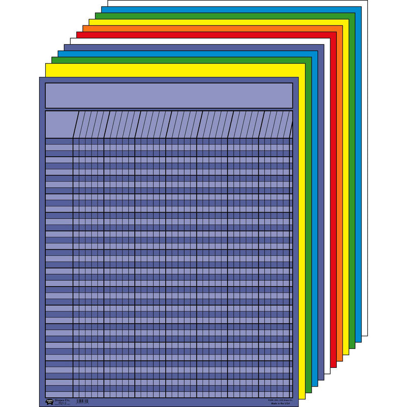 Vertical Chart 12-set 22 X 28