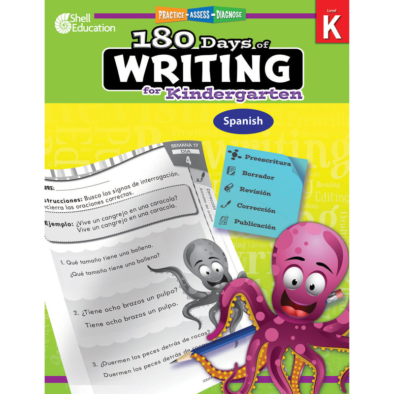 180 Days Of Writing Gr K Spanish