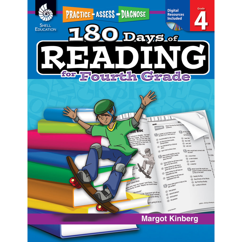 180 Days Of Reading Book For Fourth Grade