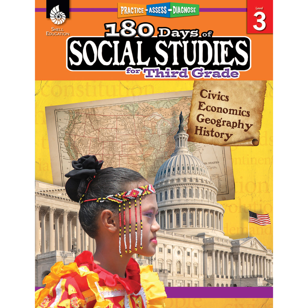 180 Days Of Social Studies Gr 3