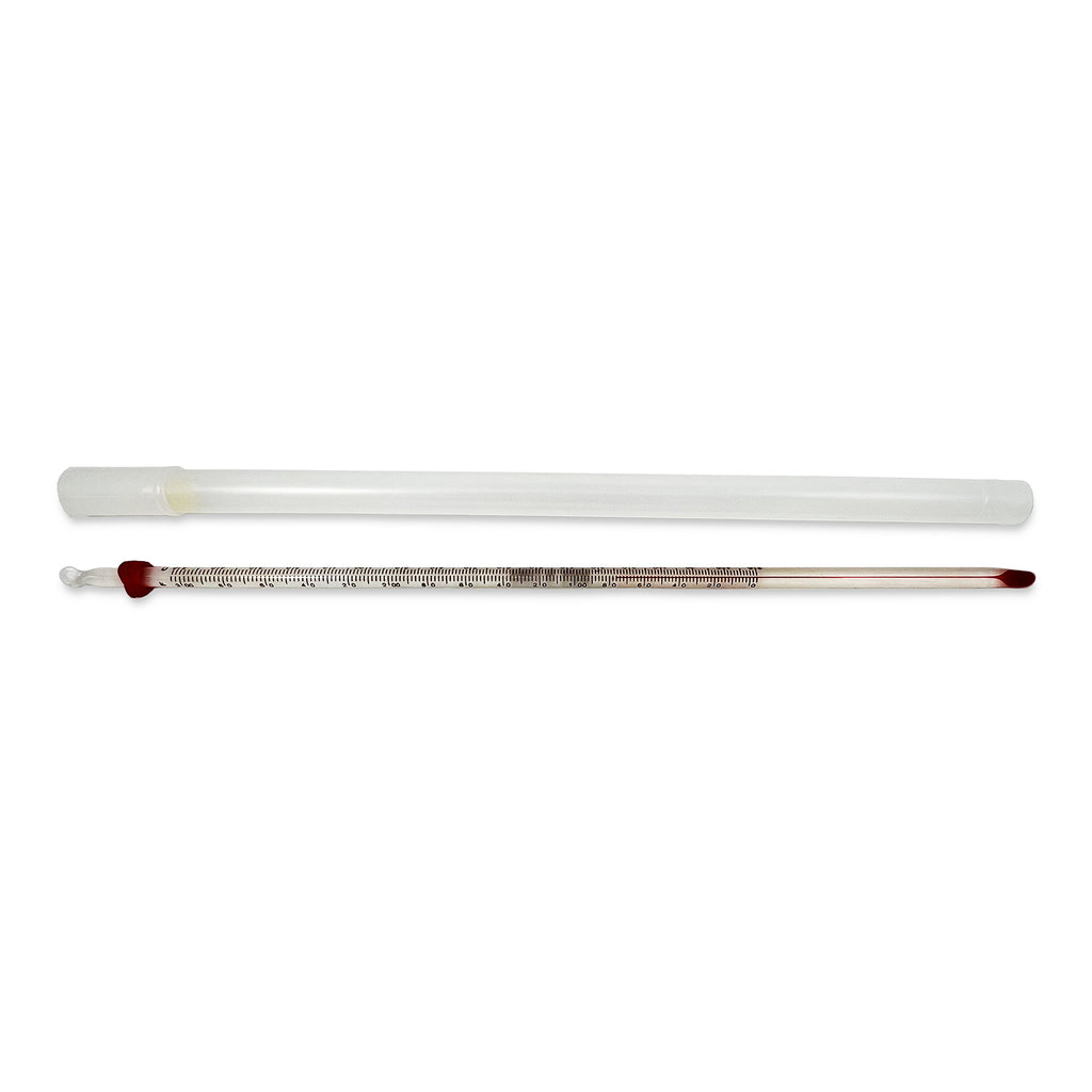 Lab Thermometer, Red Liquid,-20-110C-0-230F,Partial