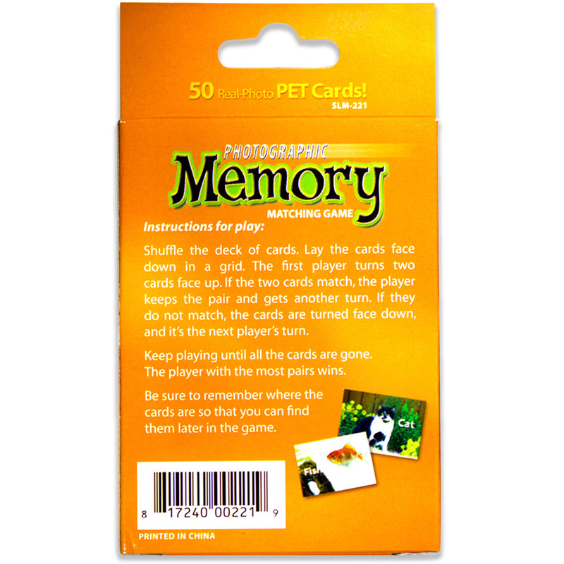 Pets Photographic Memory Matching Game