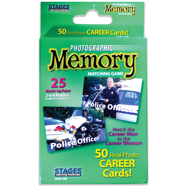 (3 Ea) Careers Photographic Memory Matching Game