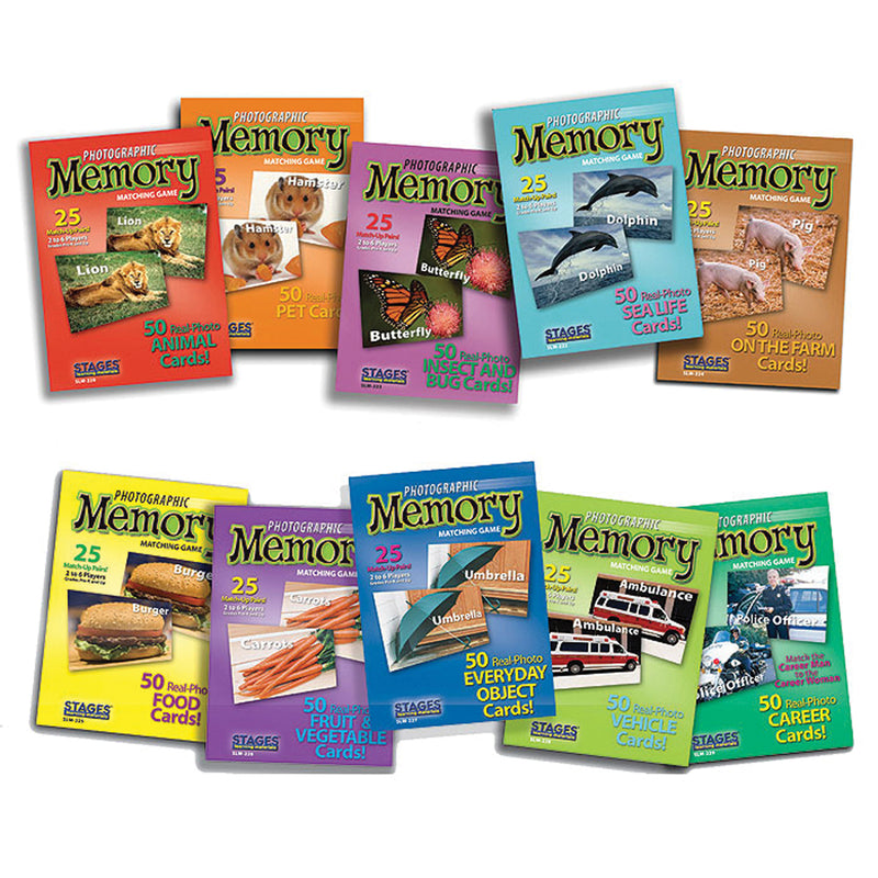 Set Of 10 Memory Games