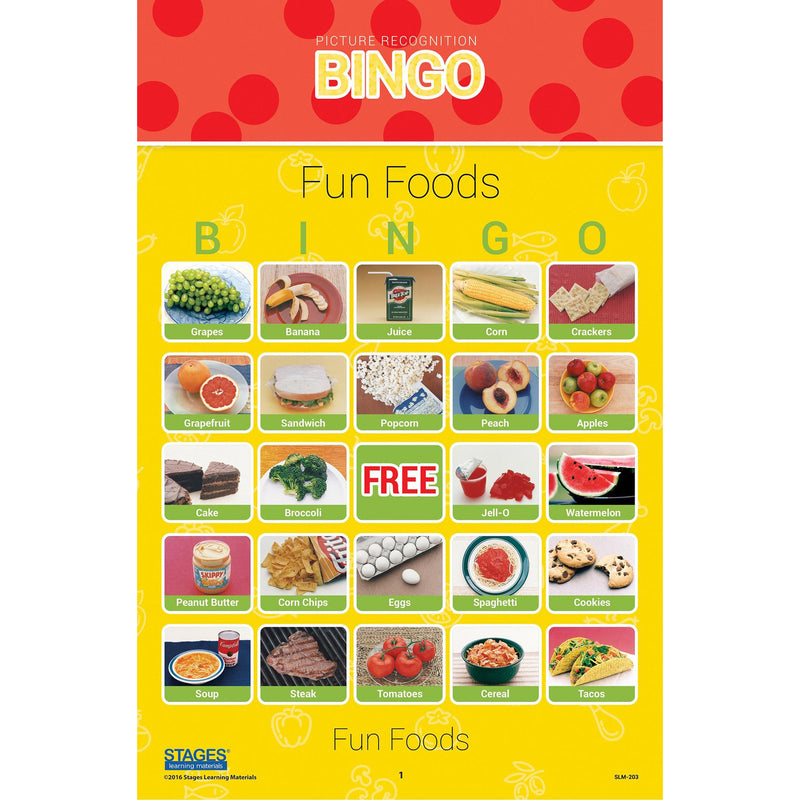 Picture Recognition Bingo Game 5 St