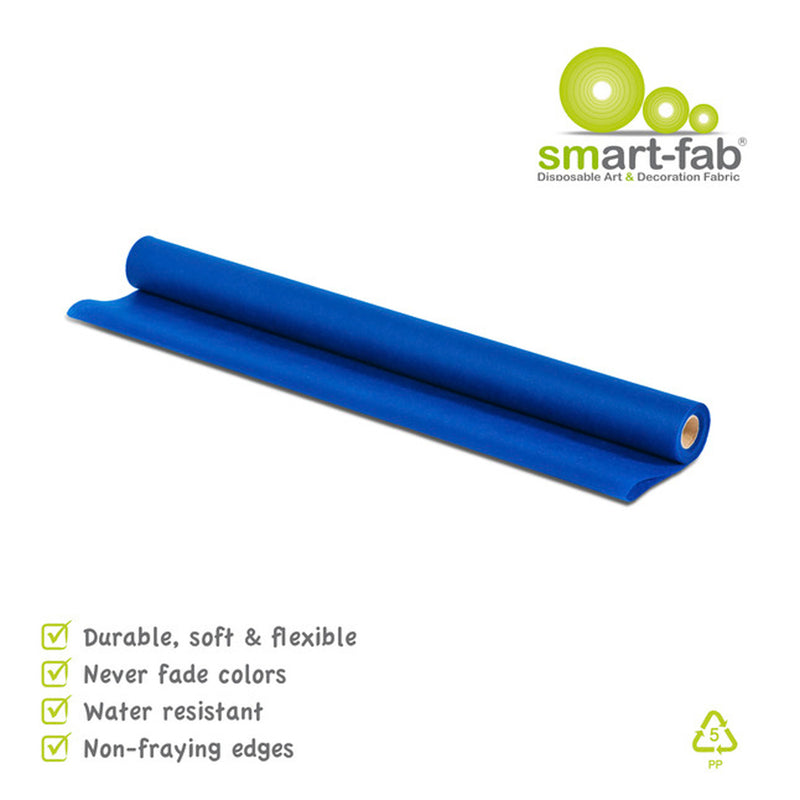 Smart Fab Dk Blue 24in X 18ft Roll Disposable Art & Decoration Fabric