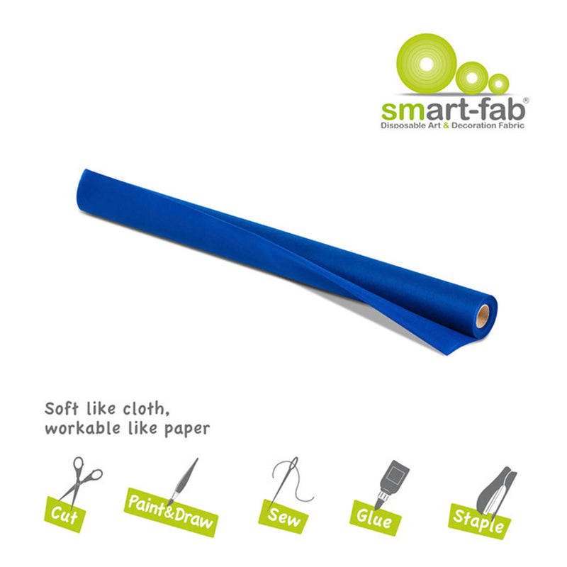 Smart Fab Dk Blue 24in X 18ft Roll Disposable Art & Decoration Fabric