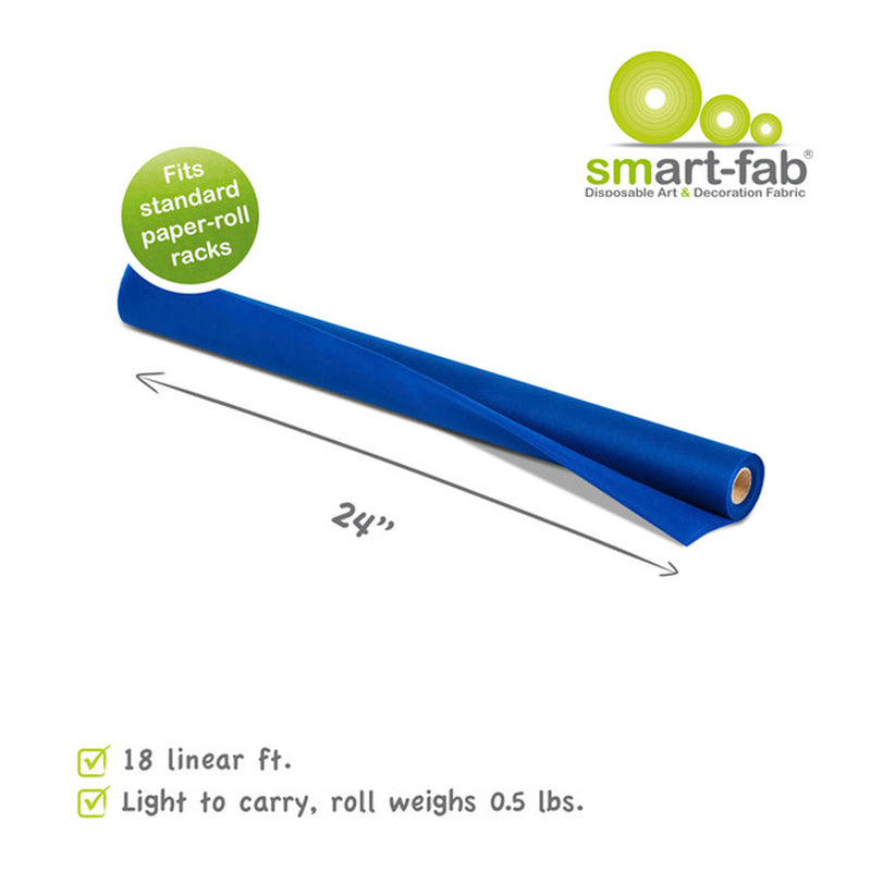 Smart Fab Dk Blue 24in X 18ft Roll Disposable Art & Decoration Fabric