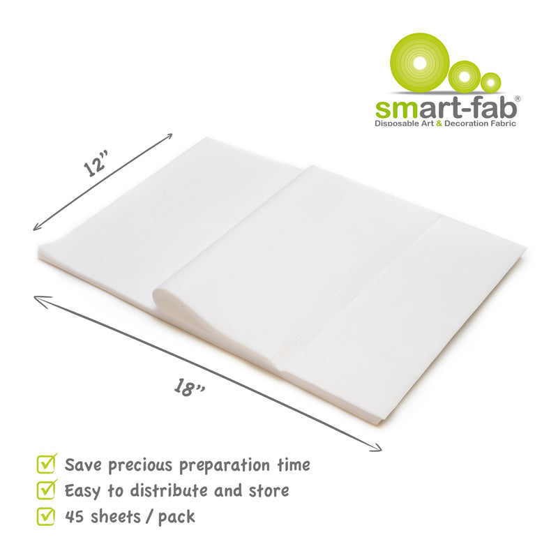 Smart Fab Cut Sheets 12x18 White
