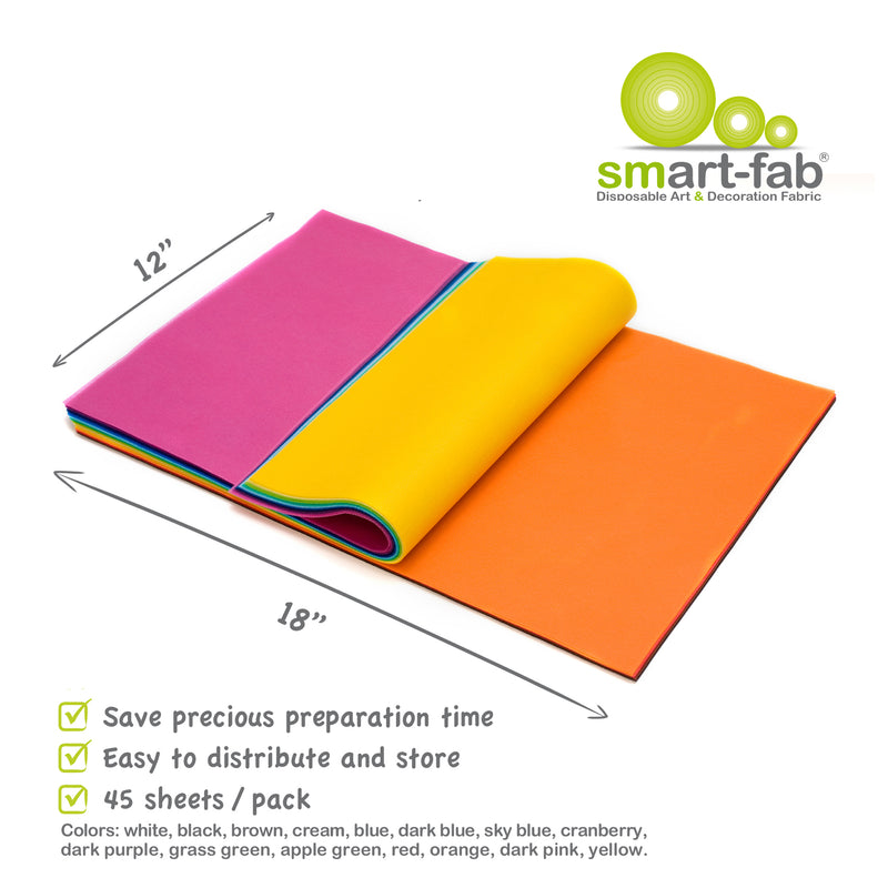 Smart Fab Cut Sheets 12x18 Assorted