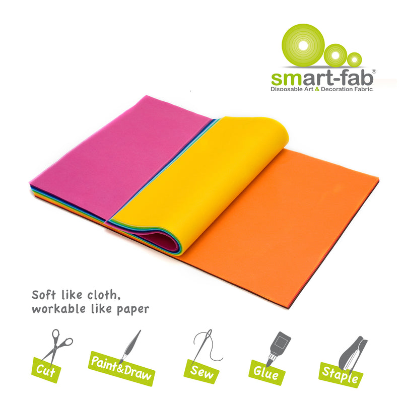 Smart Fab Cut Sheets 12x18 Assorted