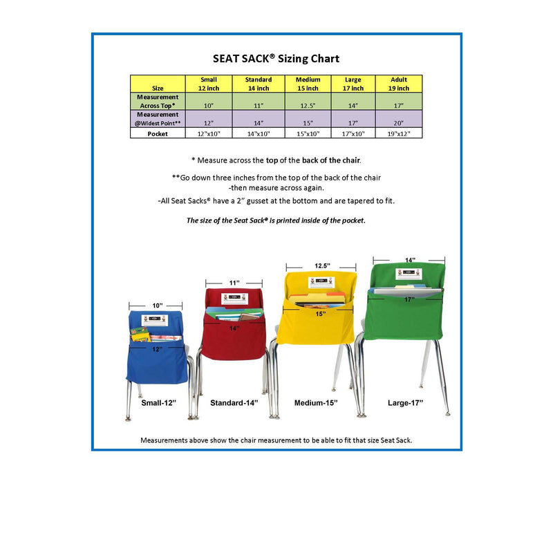 Seat Sack Small Yellow