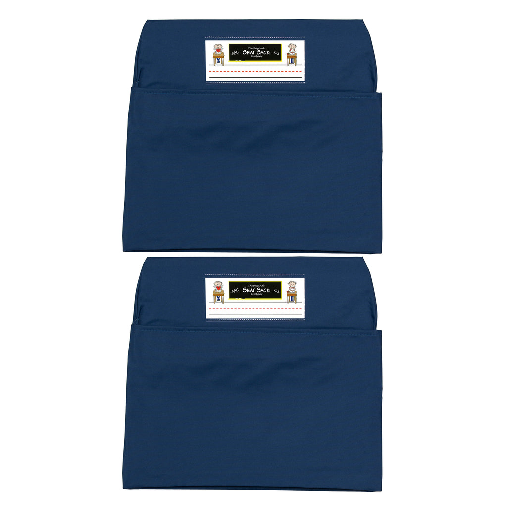 (2 Ea) Seat Sack Standard 14in Blue