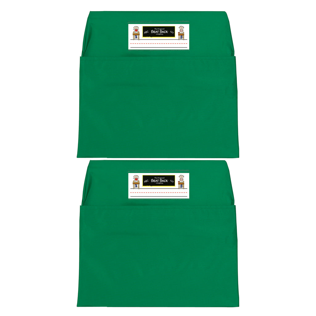 (2 Ea) Seat Sack Standard 14in Green