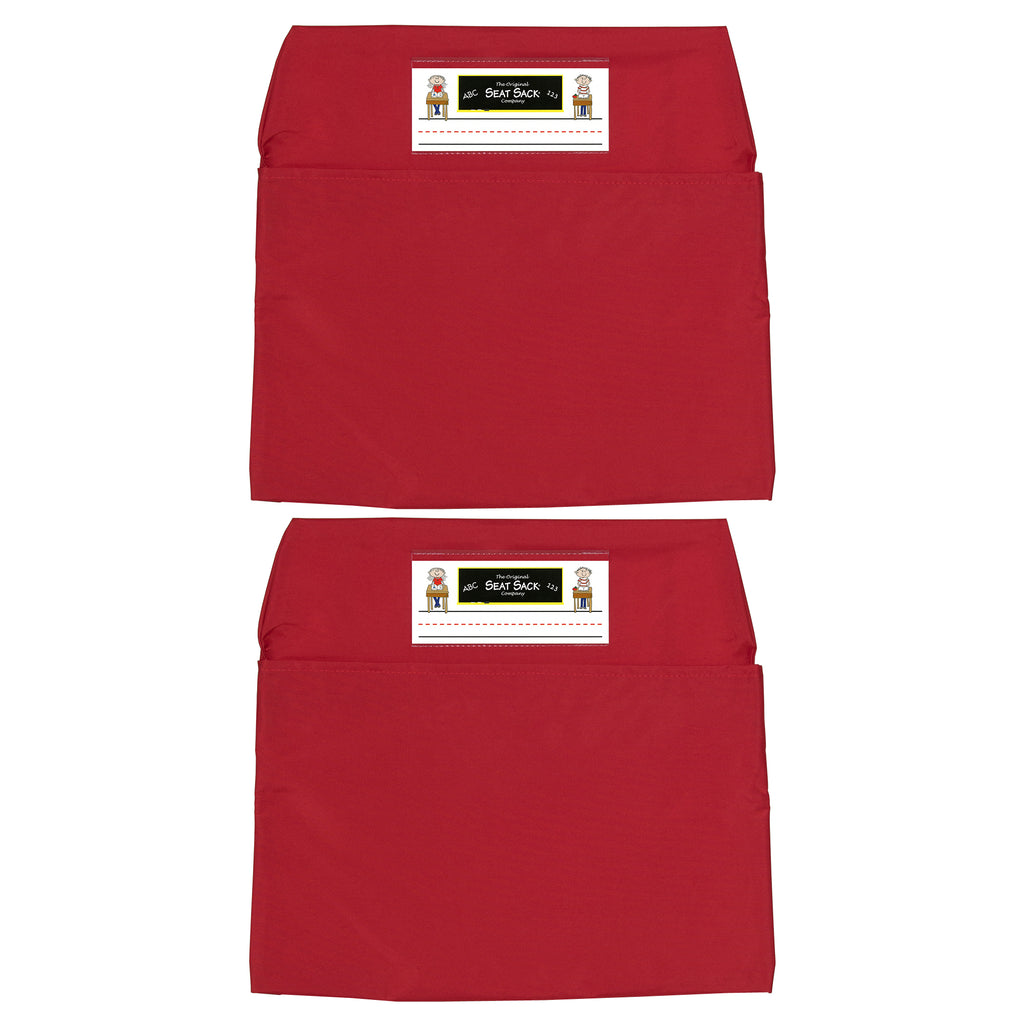 (2 Ea) Seat Sack Medium 15in Red