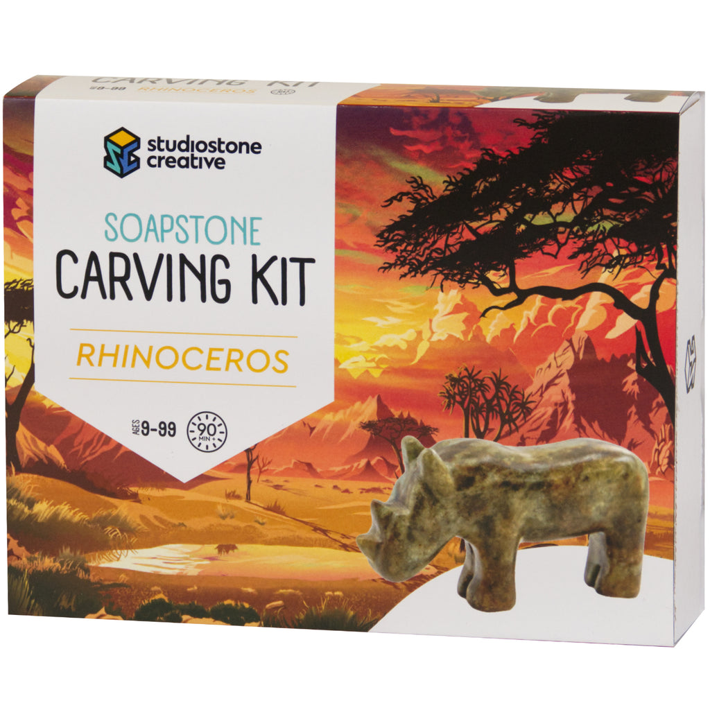 Rhino Soapstone Carving Kit