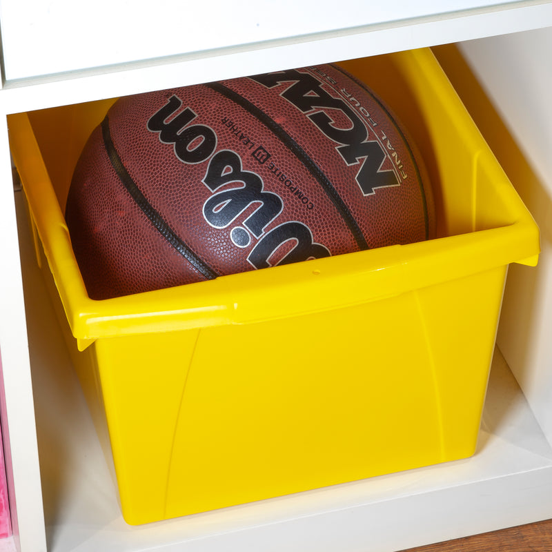 4 Gallon Storage Bin, Yellow