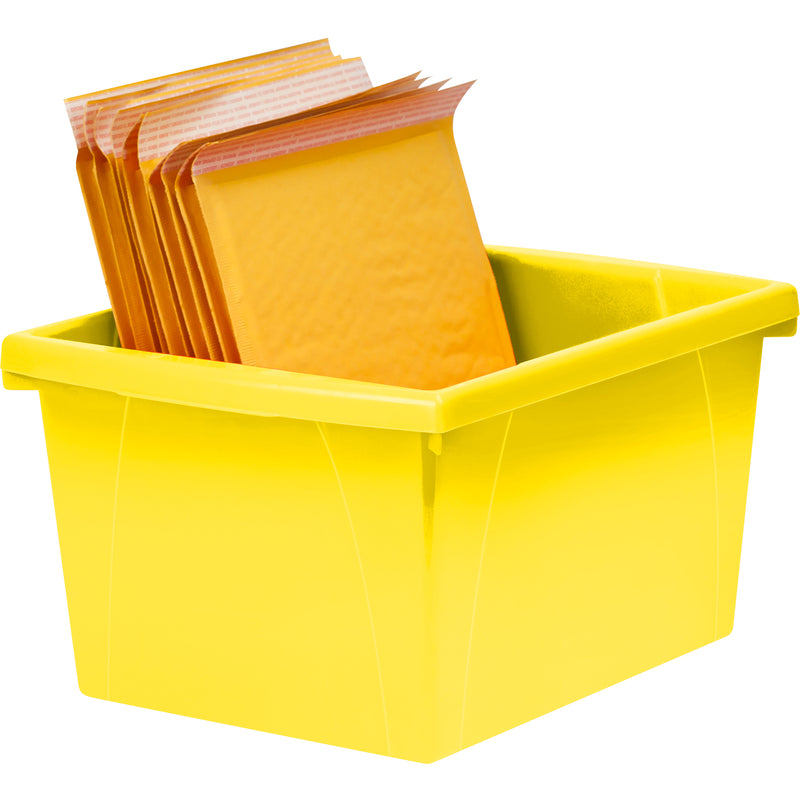 4 Gallon Storage Bin, Yellow