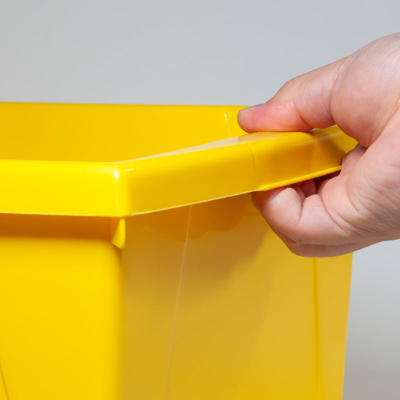 4 Gallon Storage Bin, Yellow