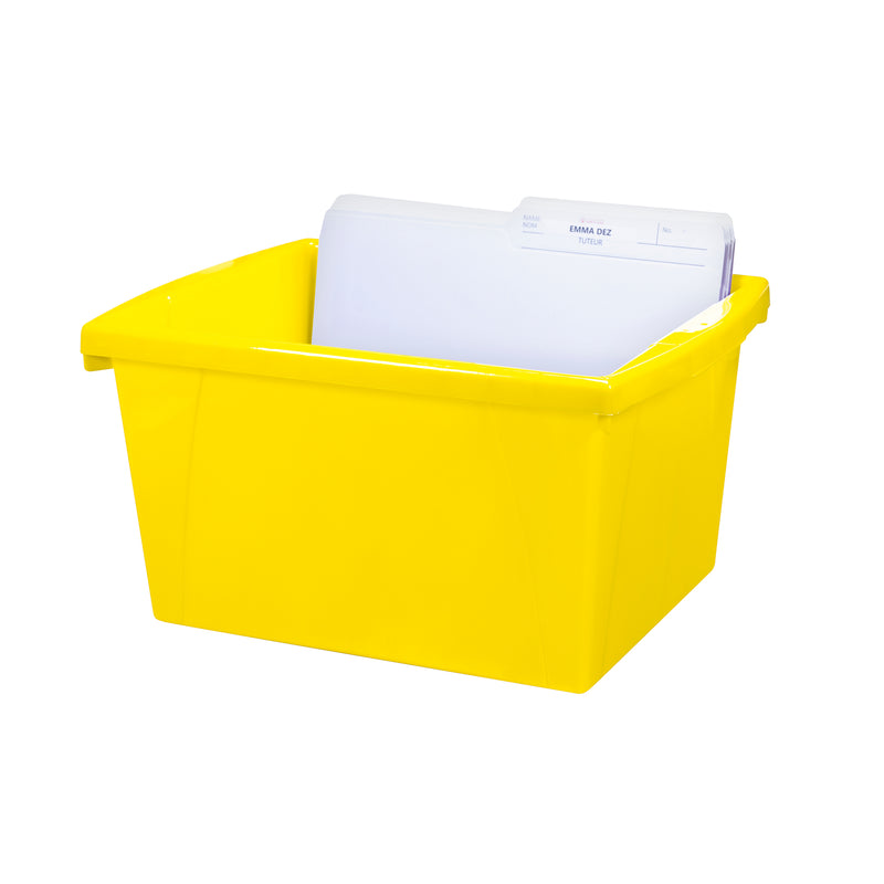 4 Gallon Storage Bin, Yellow