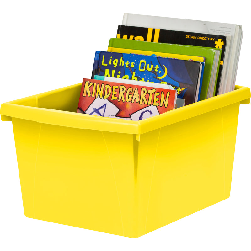 4 Gallon Storage Bin, Yellow