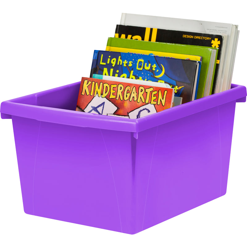 4 Gallon Storage Bin, Purple